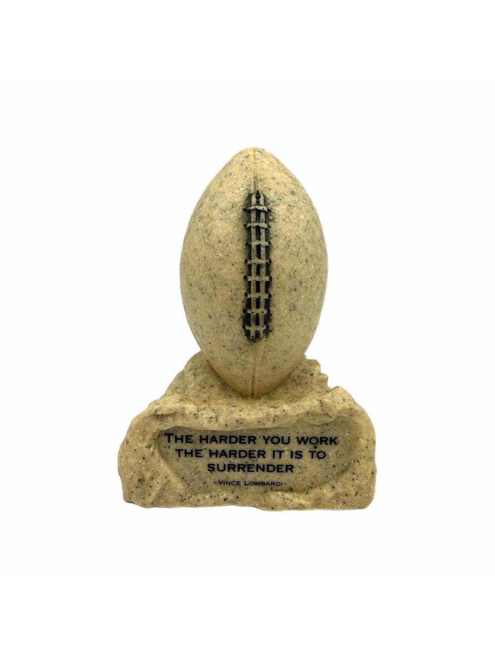 Vintage Vince Lombardi Cast Stone Football Statue / Figurine – Collectible